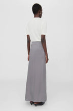 Anine Bing Purple Silk Satin Slip Skirt