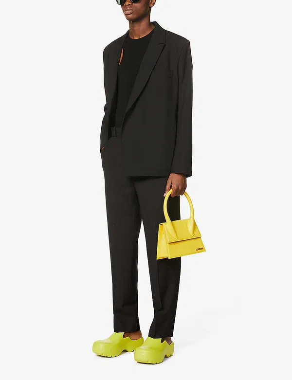 Pantalon droit en laine coupe décontractée Jacquemus Homme Le Pantalon Bacio