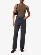 Agolde Echo Taper Leg Foldover Waist Denim Jeans