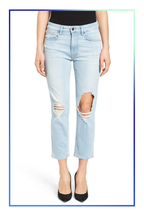 Good American Good Cuts Light Blue Distressed Jeans