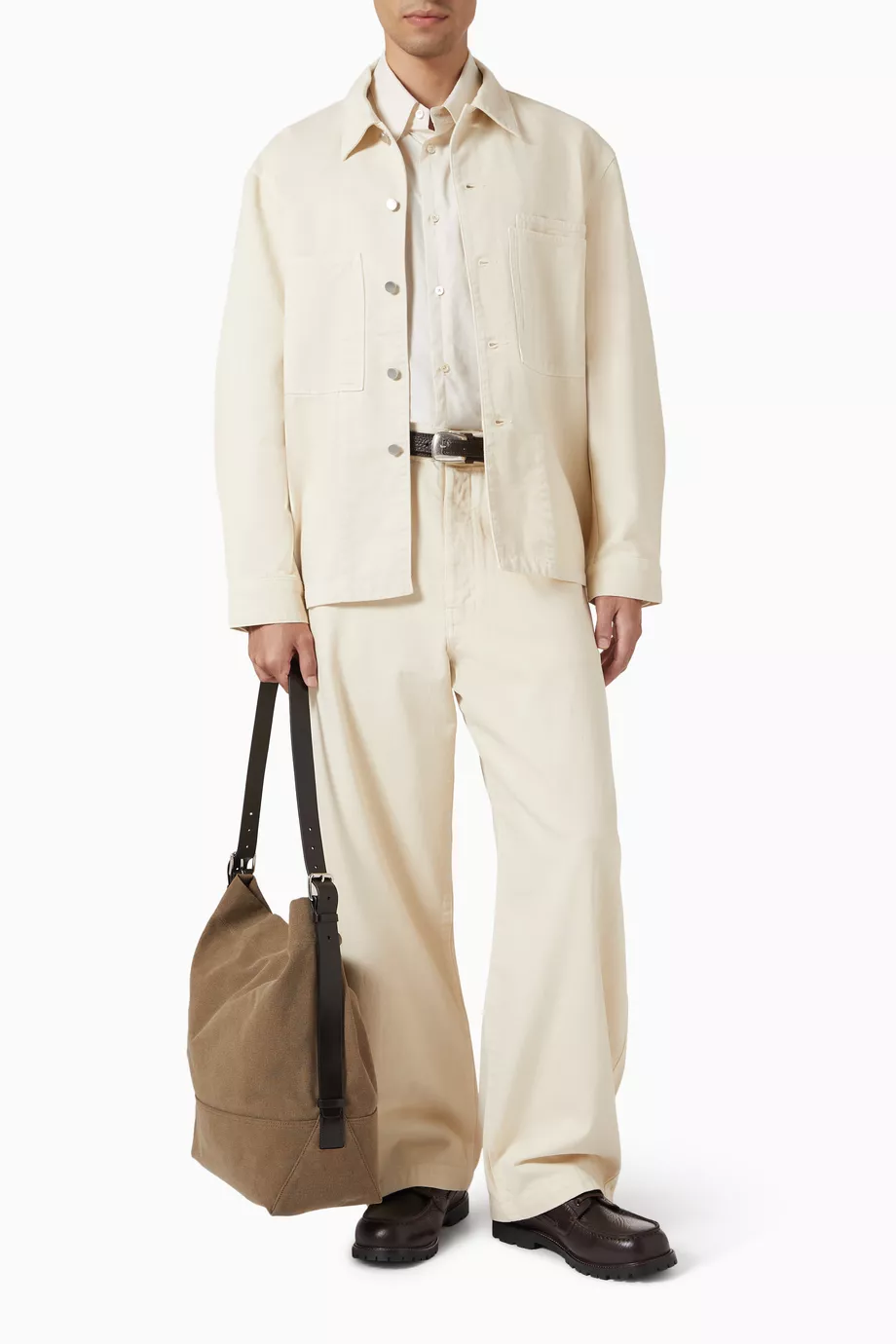 Lemaire Denim Clay Workwear Over Shirt Jacket