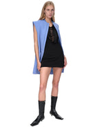 MAXIMILIAN DAVIS Black Fall Fringe Detail Mini Dress - House Of Huntington