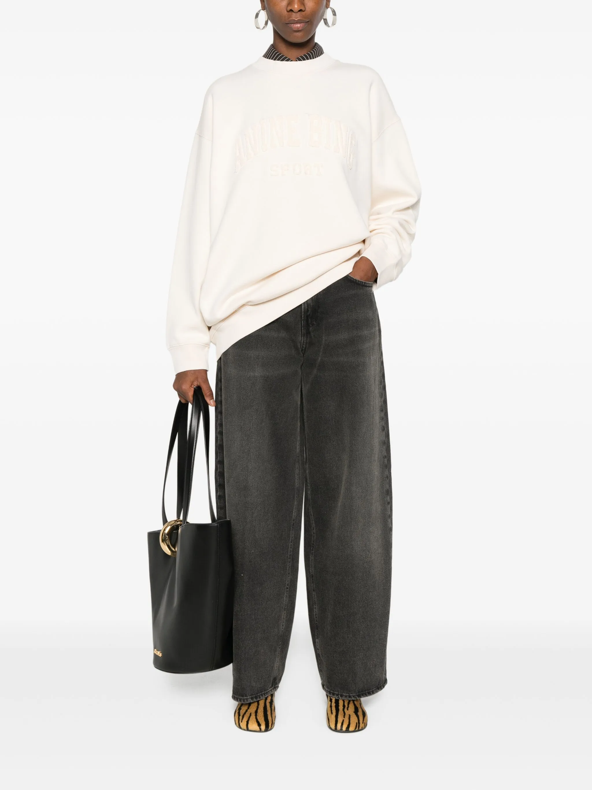 Anine Bing Logo Embroidered Tyler Sweatshirt