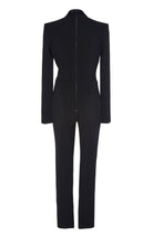 David Koma Black Tuxedo Straight-Leg Jumpsuit - House Of Huntington