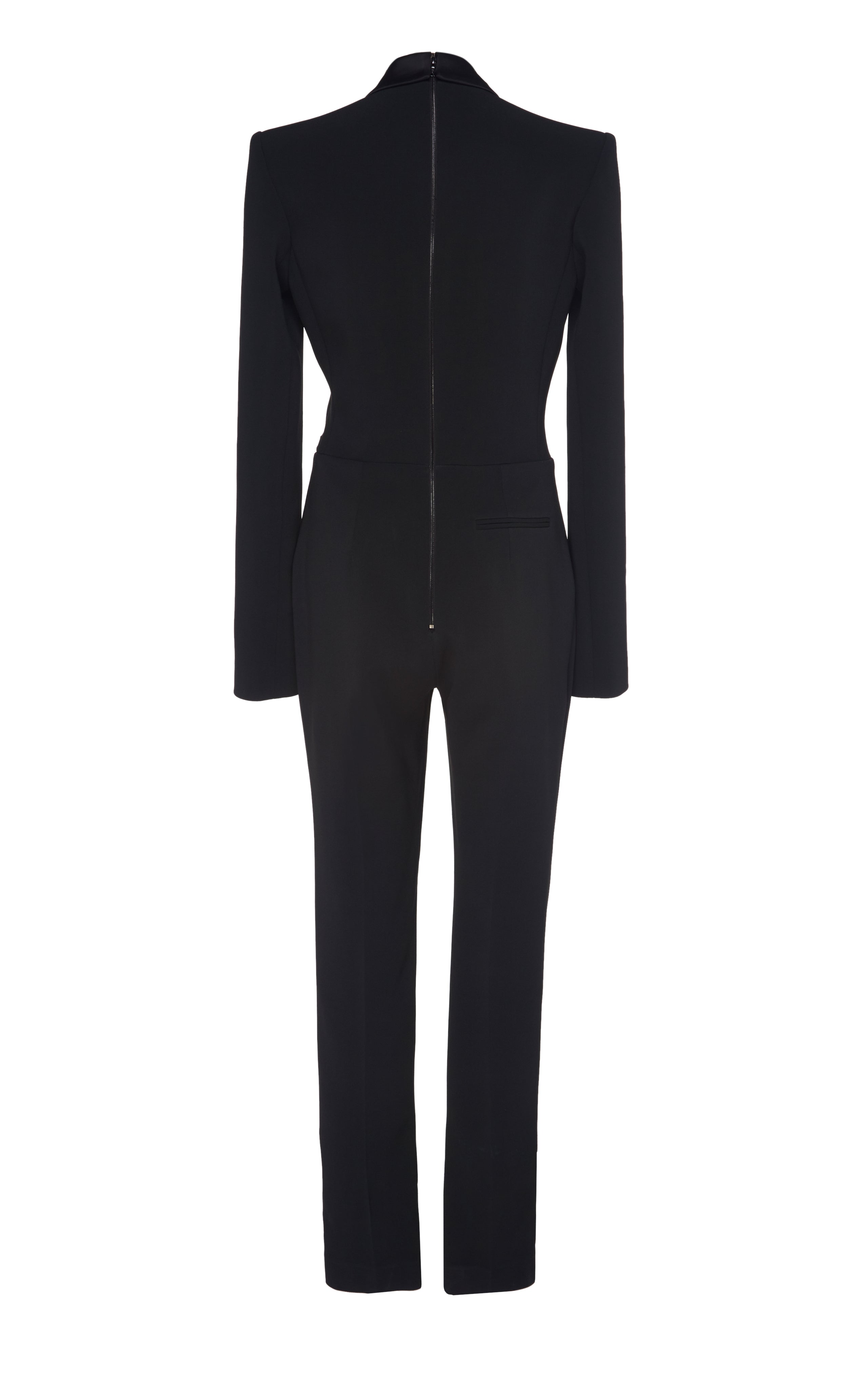 David Koma Black Tuxedo Straight-Leg Jumpsuit - House Of Huntington