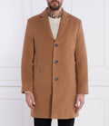 Tommy Hilfiger Camel Brown Wool Blend Coat