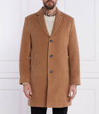 Tommy Hilfiger Camel Brown Wool Blend Coat