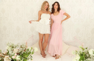 Amy Jane London White Oversized Satin Bow Waist Sweetheart Neck Poofy Ruffle Mini Dress - House Of Huntington