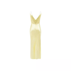 Bardot Yellow Capri Slinky Diamante Strap Slip Dress