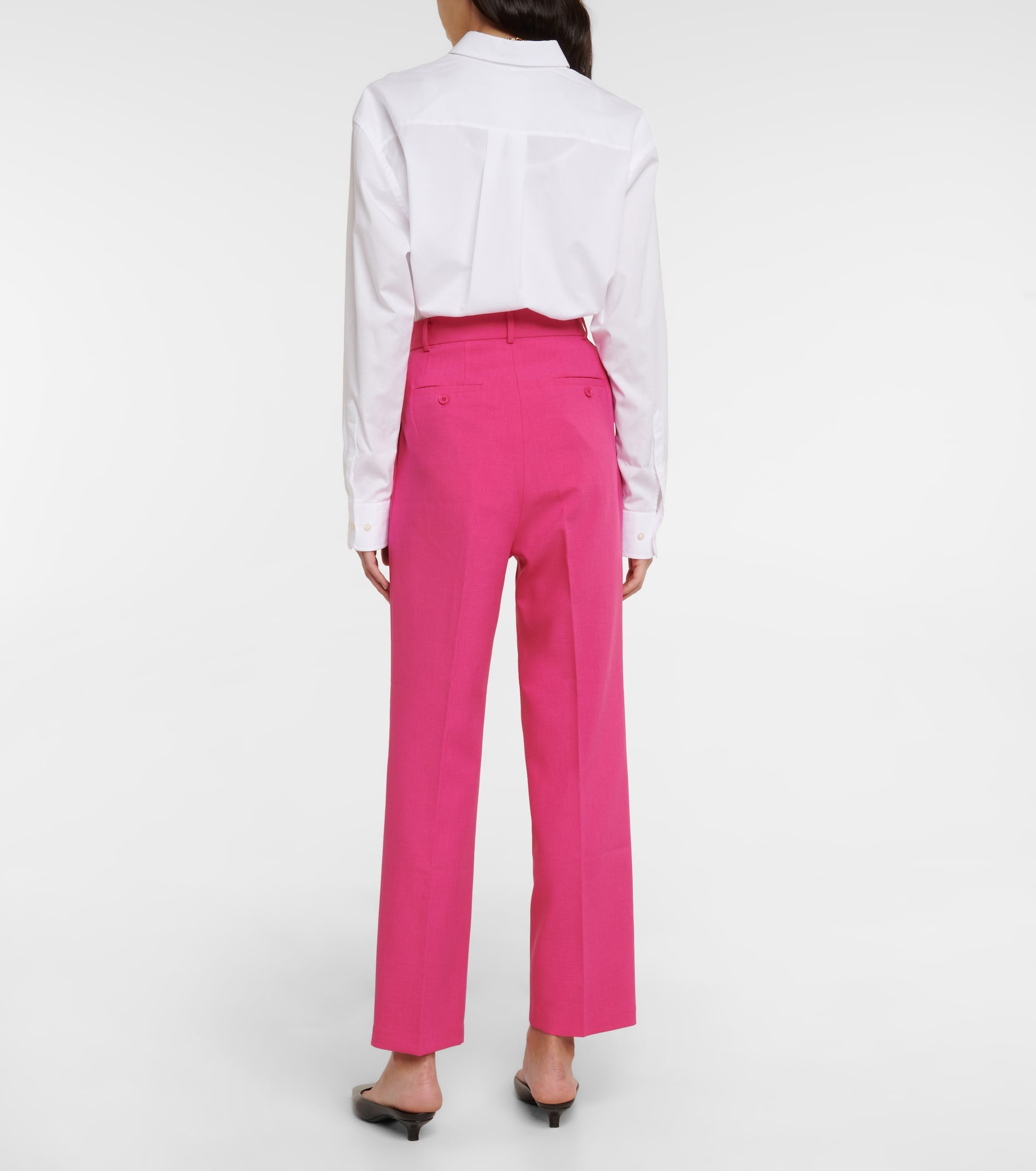 The Frankie Shop Bea High Rise Straight Suit Trousers