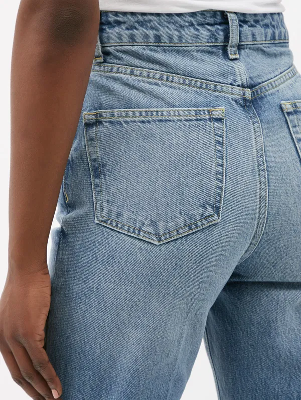 Raey Find Straight Leg Blue Jeans