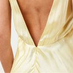 Bardot Yellow Capri Slinky Diamante Strap Slip Dress