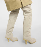 Burberry Highland Shearling Lined Suede Knee High Boots