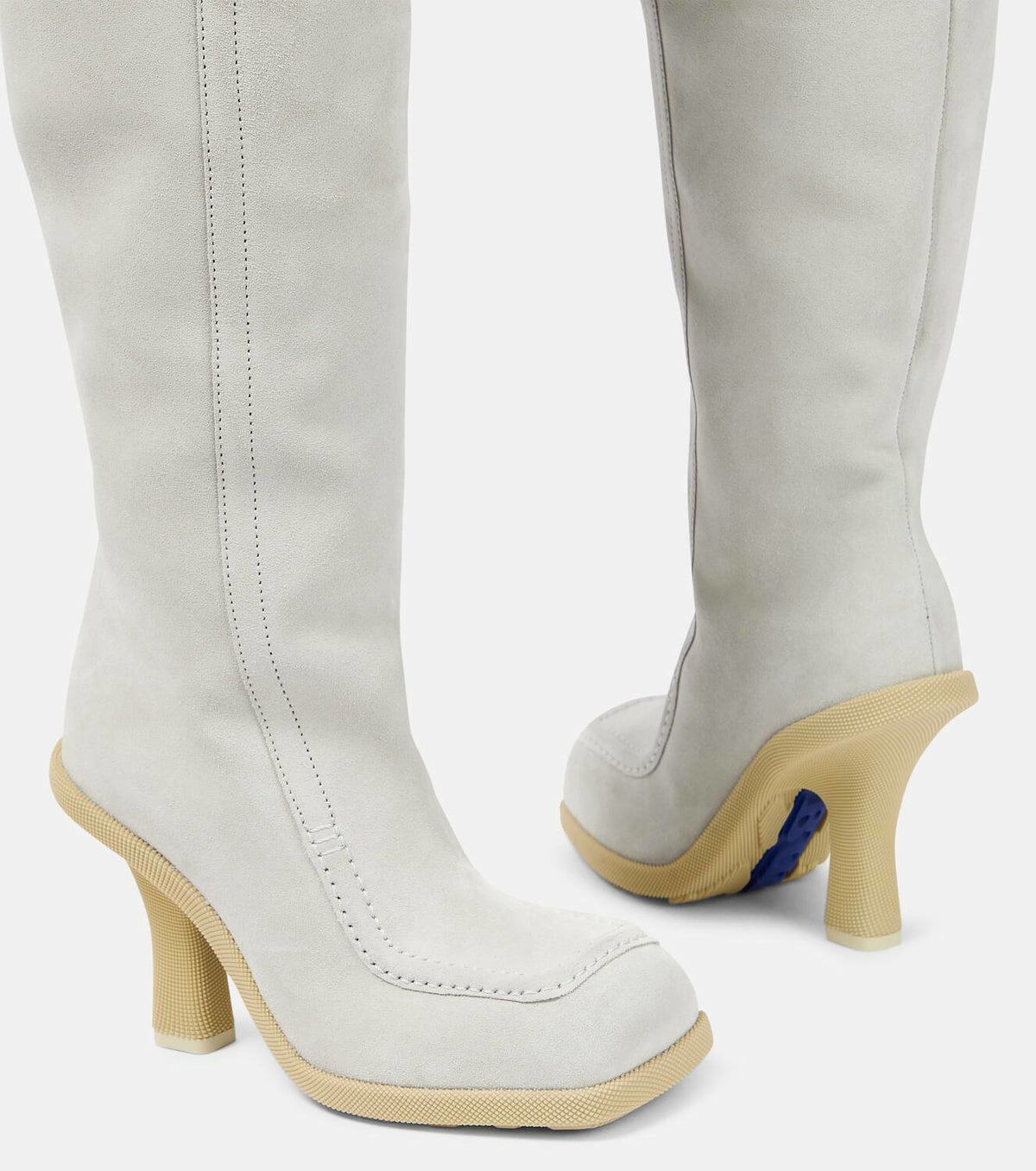 Burberry Highland Shearling Lined Suede Knee High Boots