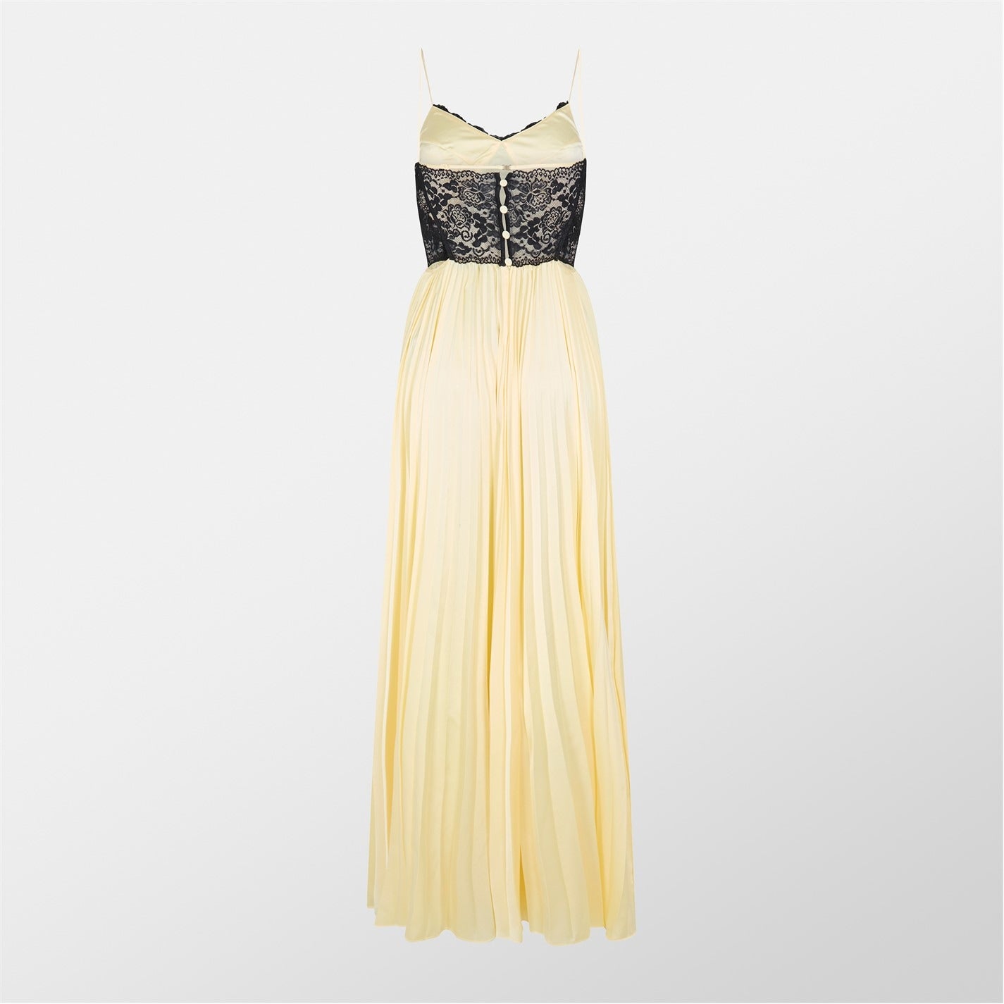 Self-Portrait Yellow Lace Maxi Dress