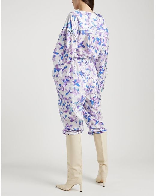 Isabel Marant Lympia Floral Print Shell Wrap Jumpsuit