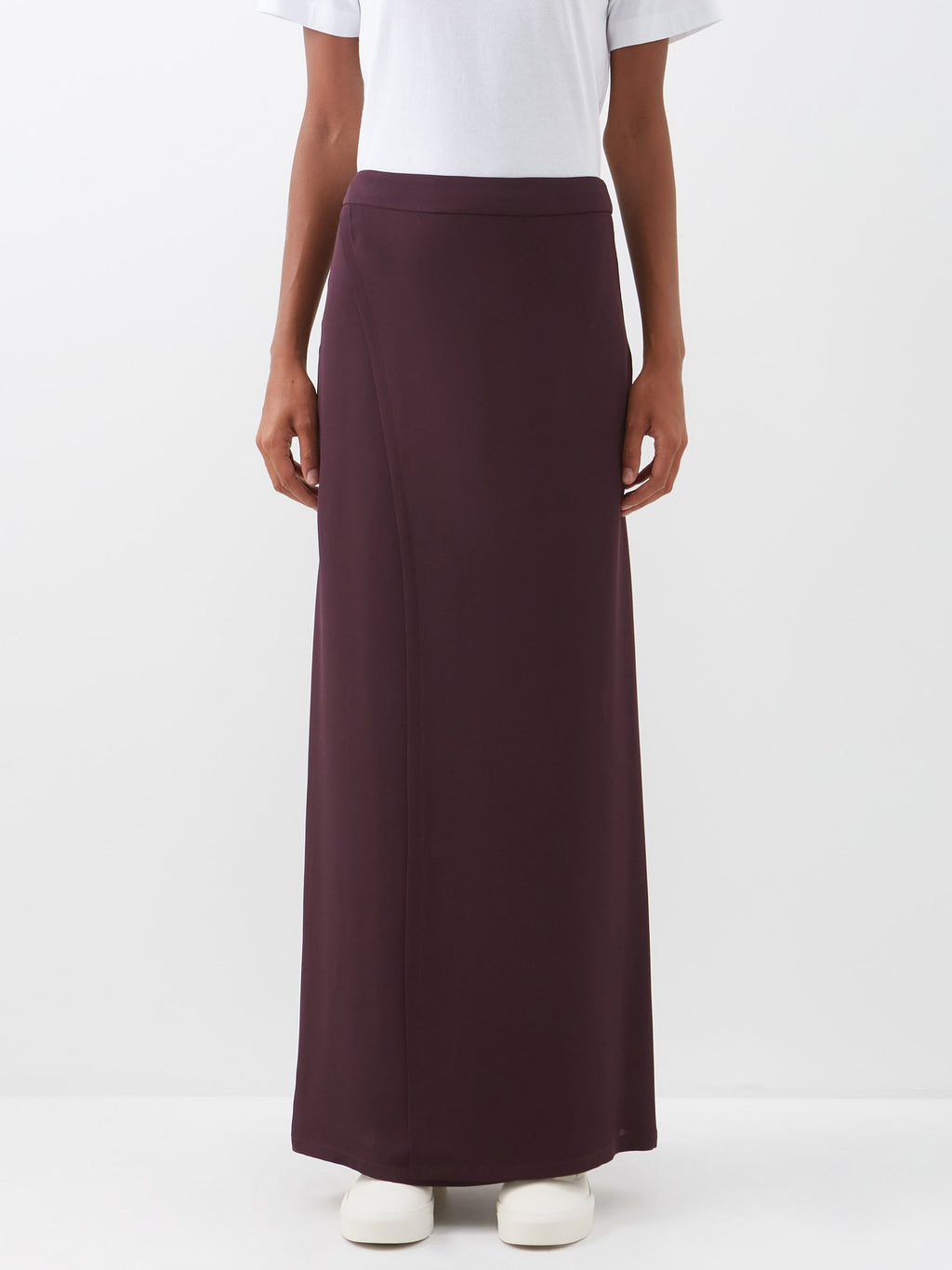 RAEY Wrap Split Silk Maxi Skirt - House Of Huntington