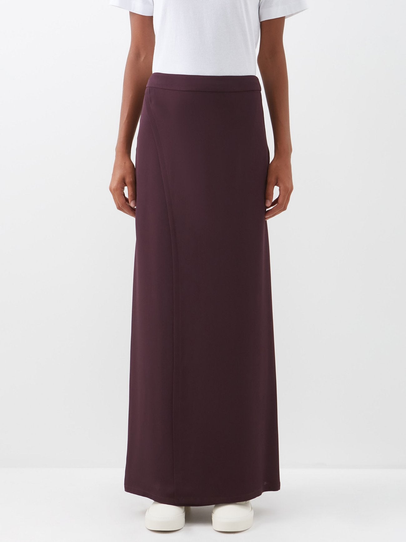 RAEY Wrap Split Silk Maxi Skirt - House Of Huntington