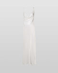 Rat and Boa Ophelia White Satin Dress Maxi Dress