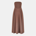 Odd Muse Brown The Ultimate Muse Strapless Midi Dress