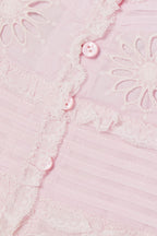 Isabel Marant Pink Delphine Floral Broderie Anglaise Lace Top