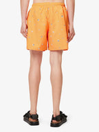 Acne Studios Orange Printed Swimshorts Stud-print Ripstop