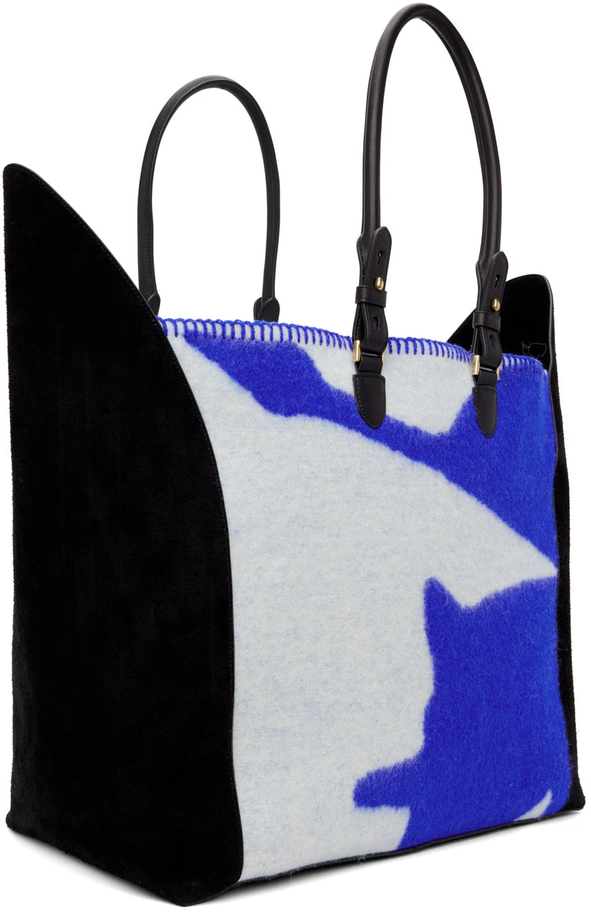 Burberry Extra große Schildtasche Blau