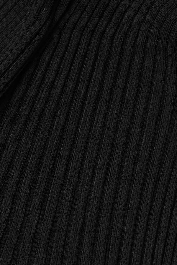 Cardigan court à lien et pendentif logo noir Jacquemus La Maille Pralu