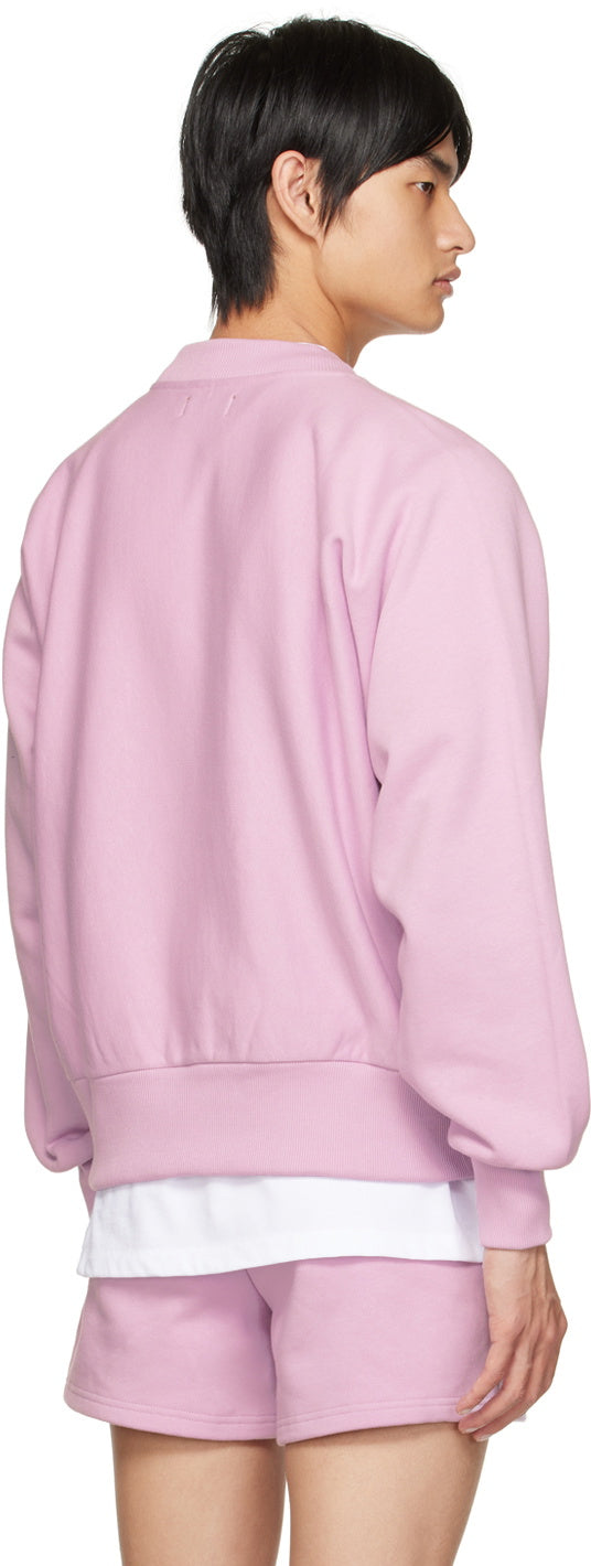 Late Checkout Lavender Lilac Flocked Sweatshirt