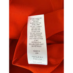 Carolina Herrera Runway Red Wrap Ruched Spaghetti Strap Pencil Silk Dress