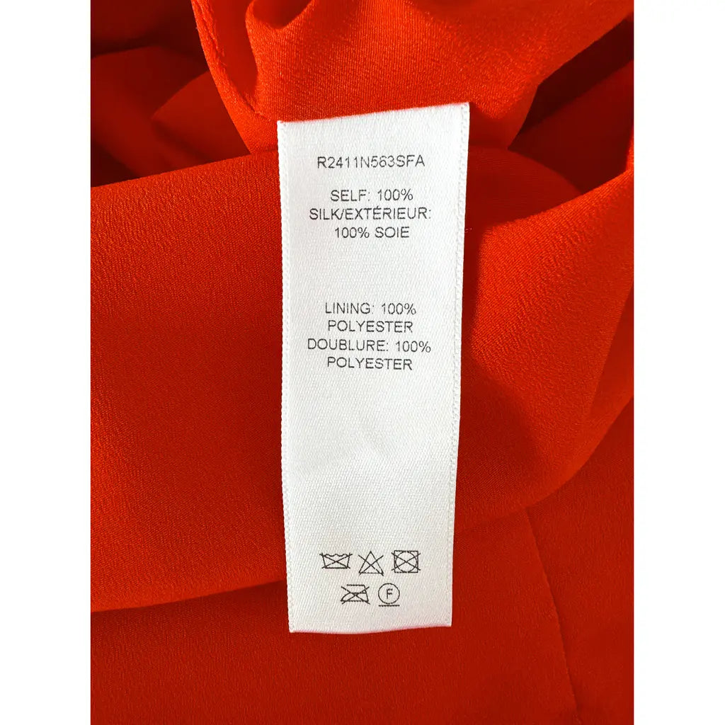 Carolina Herrera Runway Red Wrap Ruched Spaghetti Strap Pencil Silk Dress