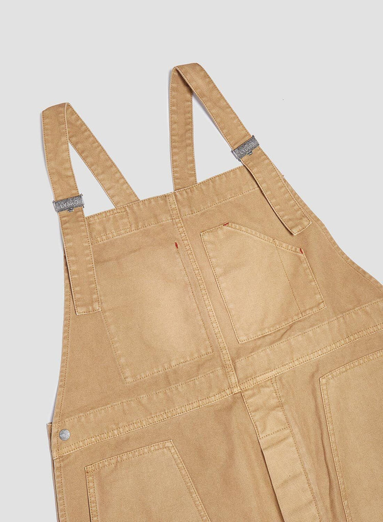 Nigel Cabourn Lybro Cotton Canvas Dungarees In Tan