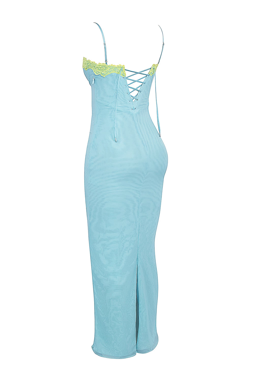 house of cb blue maxi dress 'Marcella' Ocean Blue Pleated Maxi Dress