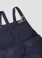Nigel Cabourn Lybro Cotton Canvas Dungarees Navy Blue - House Of Huntington