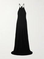 Christopher Esber Metallic Black Knitted Maxi Dress
