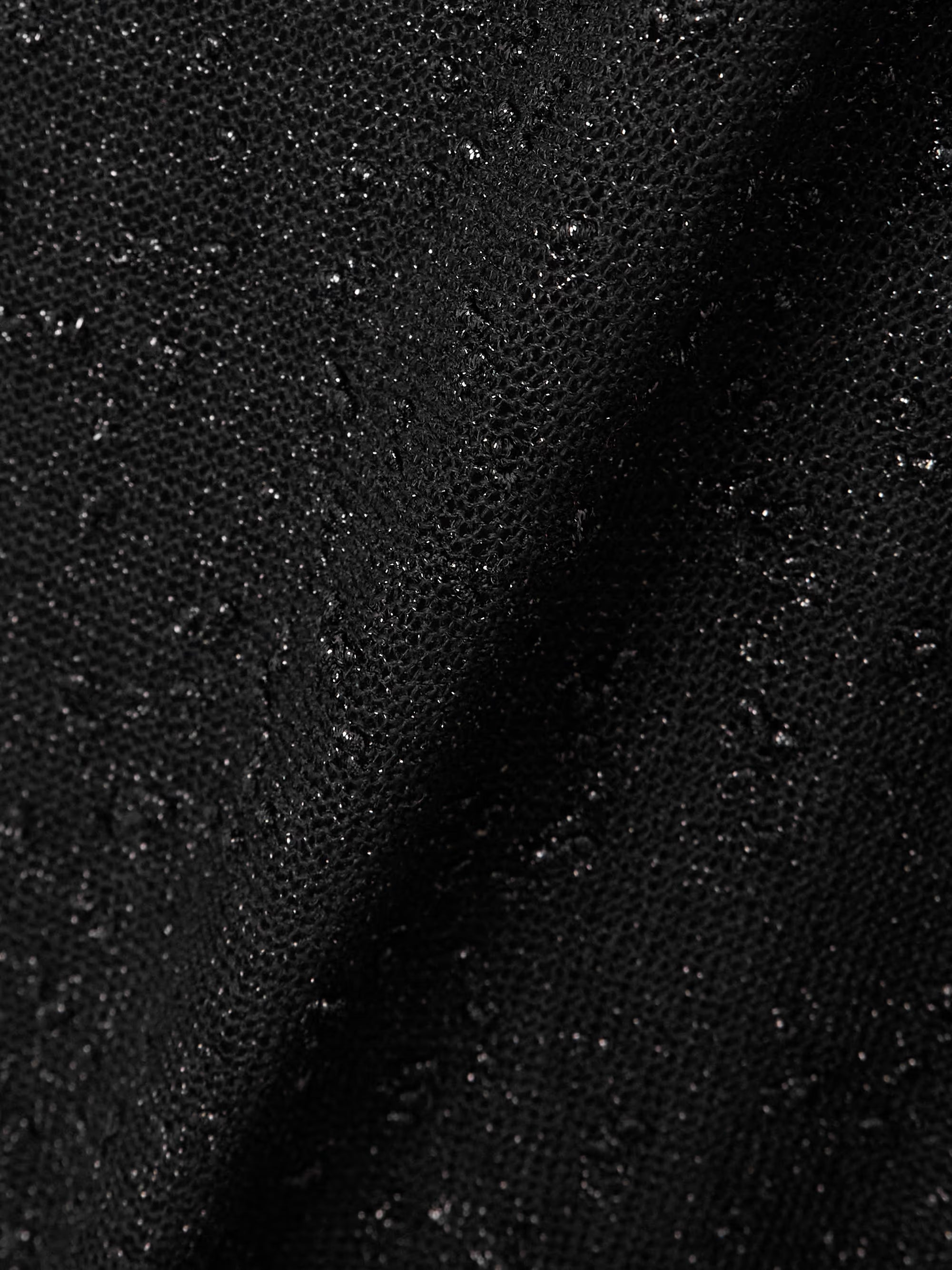 Christopher Esber Metallic Black Knitted Maxi Dress
