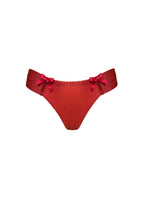 Bordelle Adjustable Webbed Burnt Red Thong - House Of Huntington