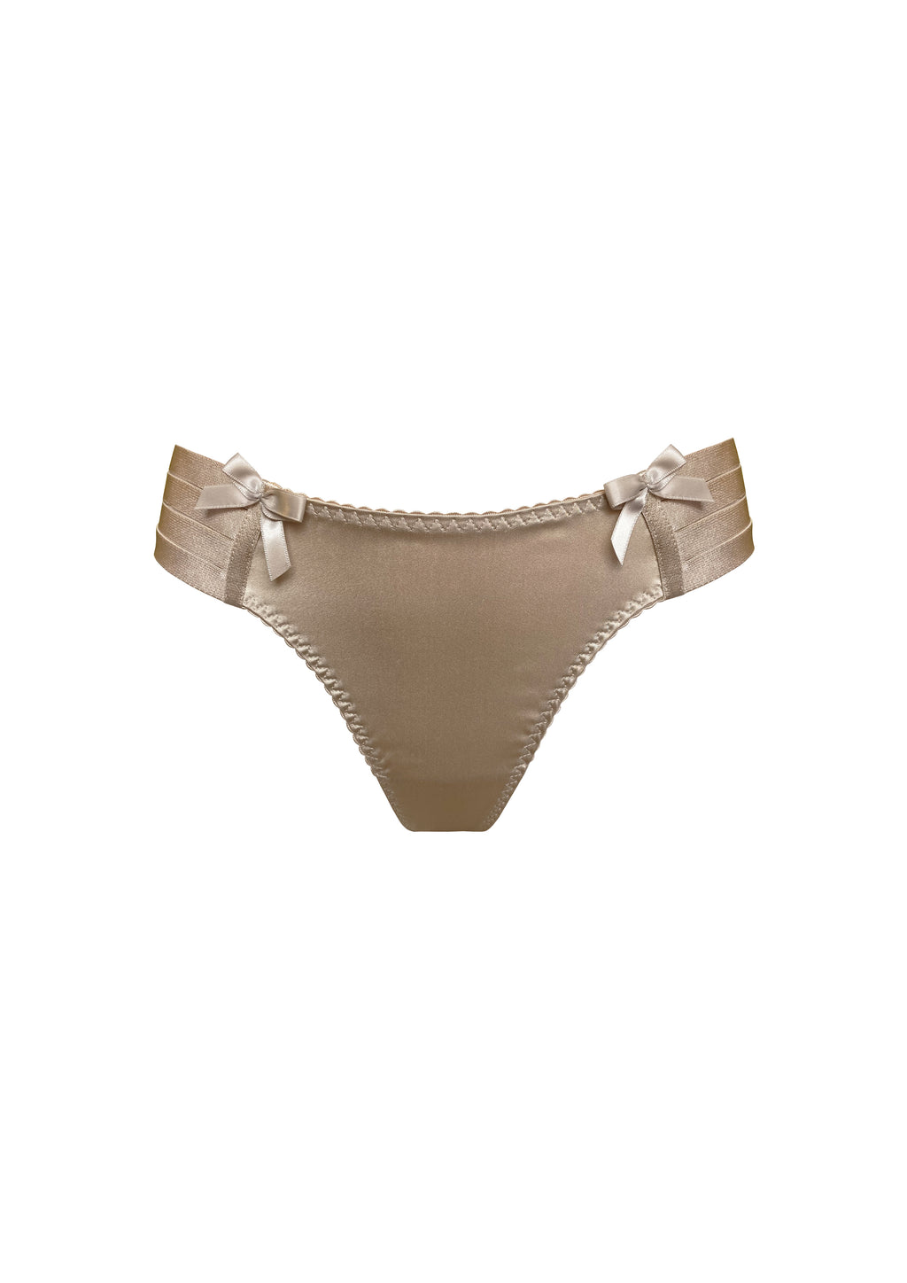 Bordelle Adjustable Webbed Caramel Thong - House Of Huntington