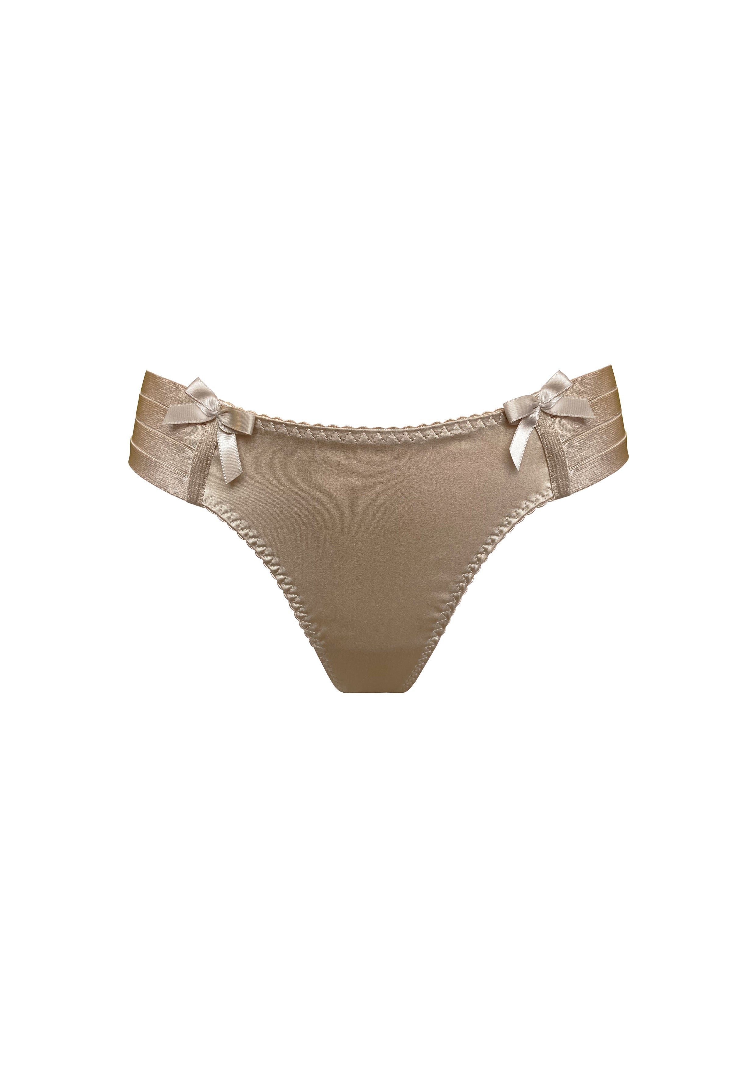 Bordelle Adjustable Webbed Caramel Thong - House Of Huntington