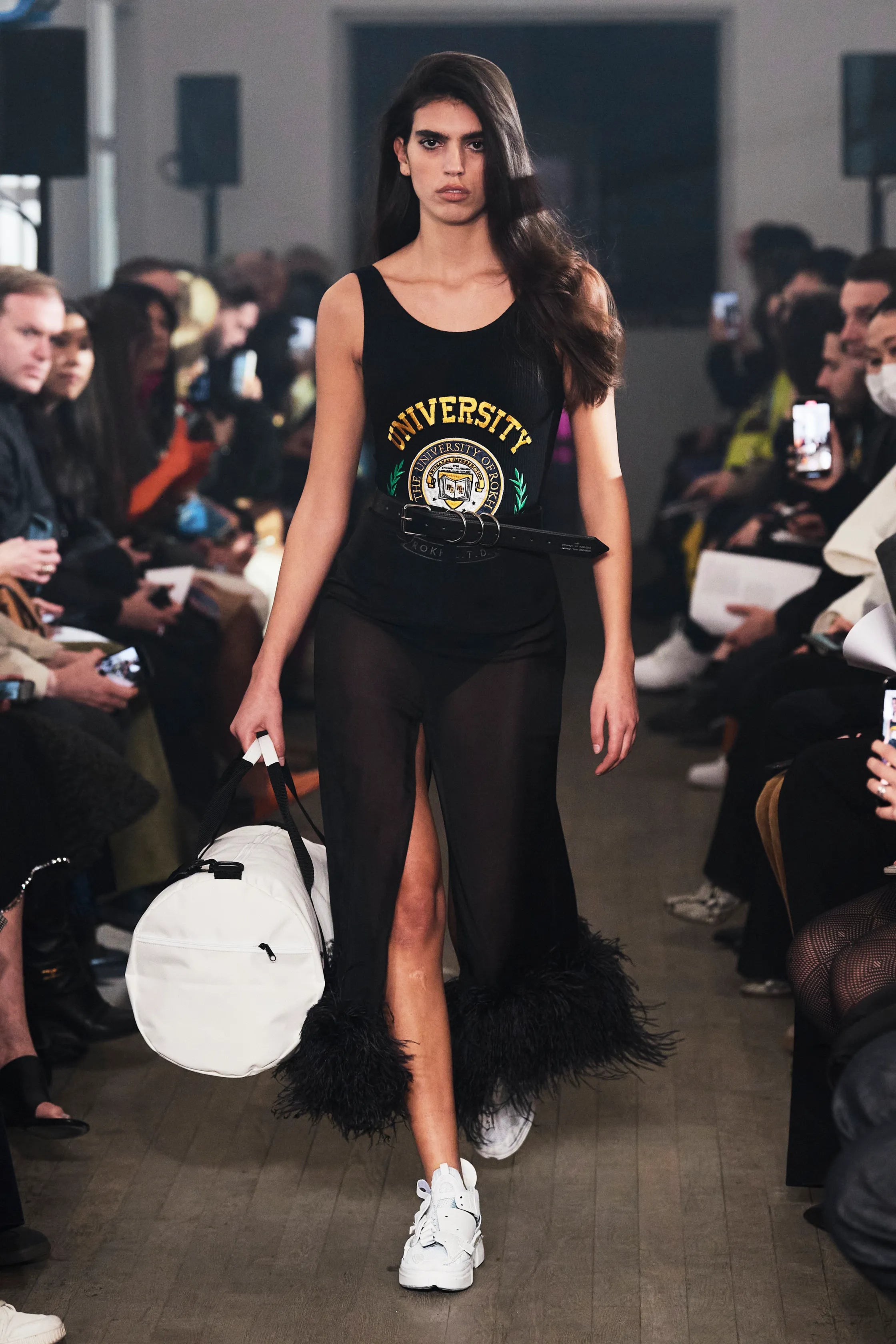 ROKH University Brand-Embroidered Stretch-Cotton Bodysuit - House Of Huntington