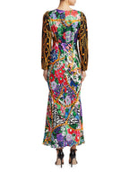Rixo London Madonna Silk Floral Chain Mixed Satin Wrap Dress - House Of Huntington