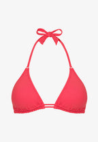 Pain De Sucre Pink Bikini Top in Helia Halter - House Of Huntington
