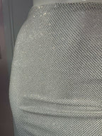 Alexandre Vauthier White Crystal Studded Bodycon Skirt - House Of Huntington