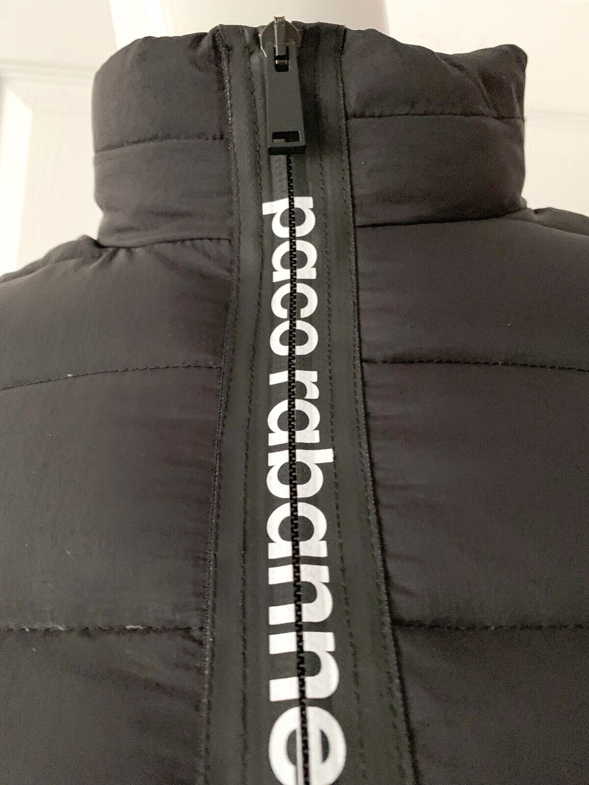 Paco Rabanne Black Down Bodyline Jacke