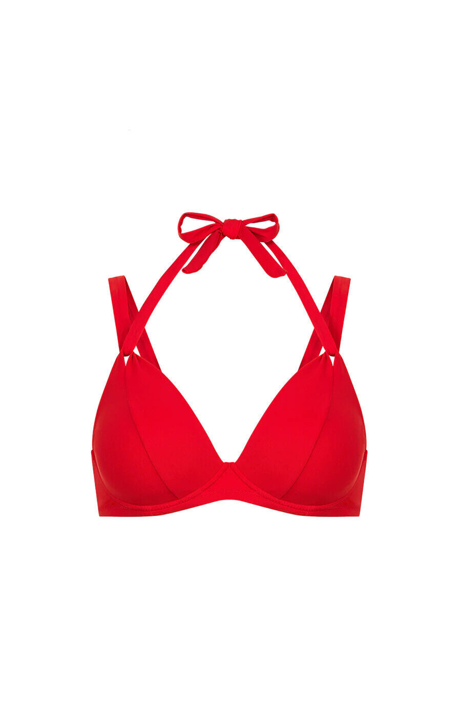 Pain De Sucre Red Double Strap Iquito Bikini Top - House Of Huntington