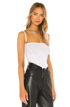SAMI MIRO VINTAGE V-Cut White Tank Top - House Of Huntington