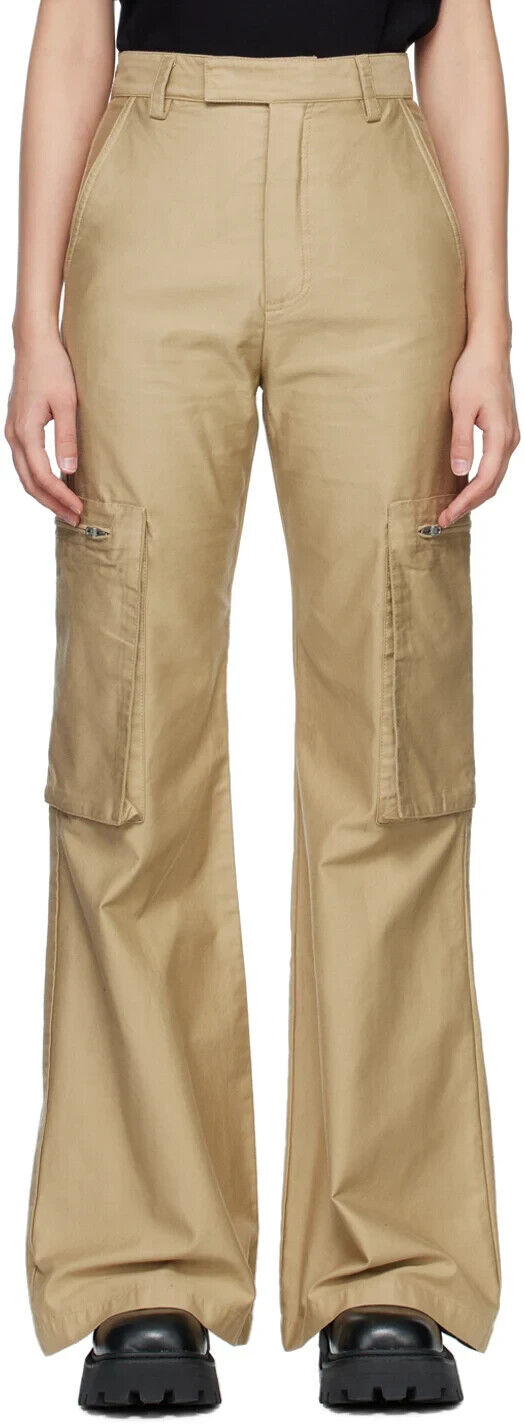 AMIRI Cargo Wide Tan Trousers - House Of Huntington