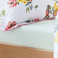 Joules Kelmarsh Green Floral Spring Fitted Sheet - House Of Huntington