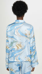 Morgan Lane Fairy Dust Silk Blend Fairy Dust Sky Print Pyjama Top - House Of Huntington