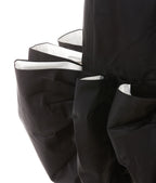 ROTATE Leiza Black Ruffled Satin Oversized Bow Details Mini Dress - House Of Huntington